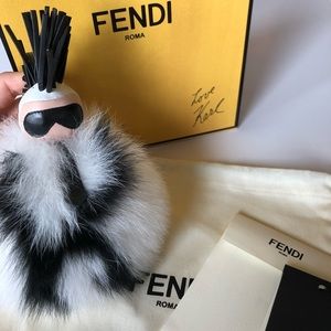 Fendi Karlito fur bag charm!